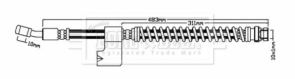 BORG & BECK Pidurivoolik BBH8199